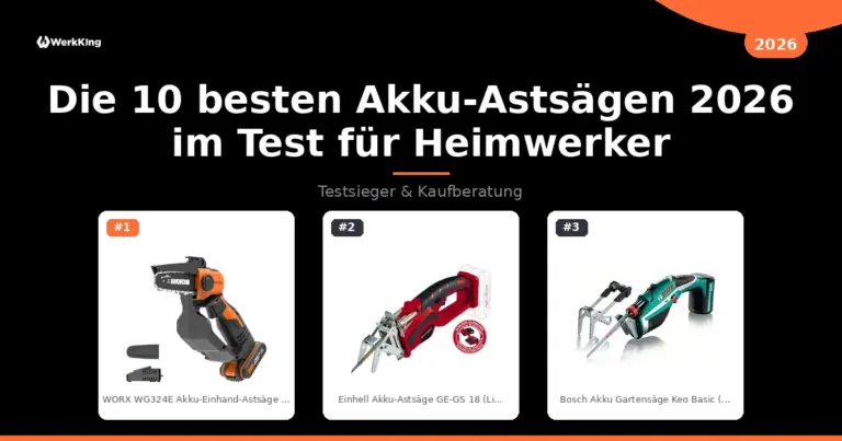 Die 10 besten Akku-Astsägen 2026 im Test für Heimwerker