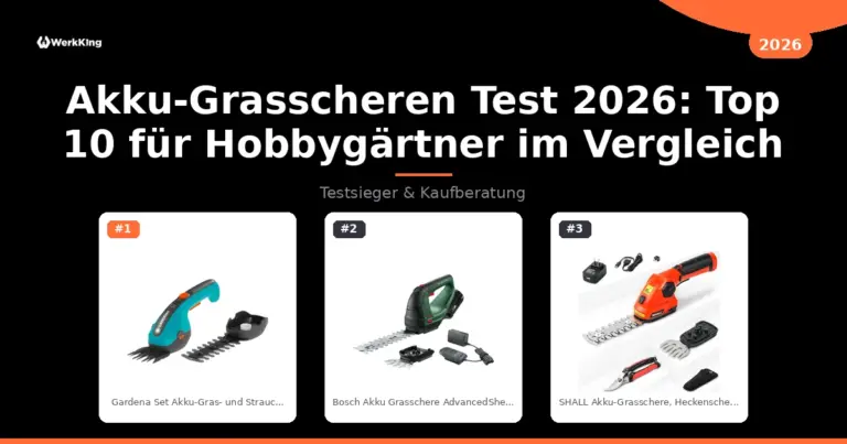 Akku-Grasscheren Test 2026: Top 10 für Hobbygärtner im Vergleich