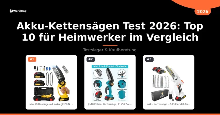 Akku-Kettensägen Test 2026: Top 10 für Heimwerker im Vergleich