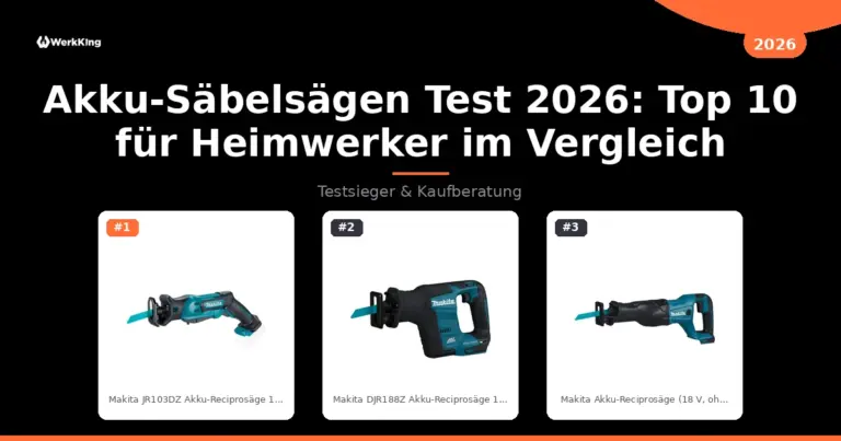 Akku-Säbelsägen Test 2026: Top 10 für Heimwerker im Vergleich