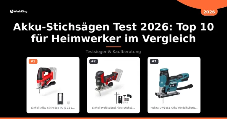 Akku-Stichsägen Test 2026: Top 10 für Heimwerker im Vergleich