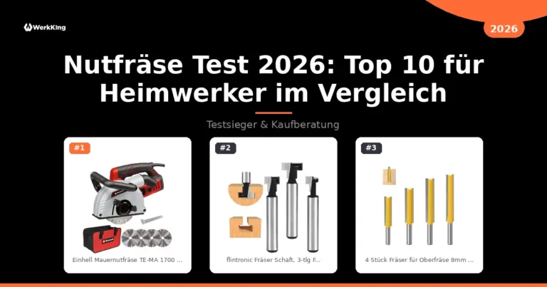 Nutfräse Test 2026: Top 10 für Heimwerker im Vergleich