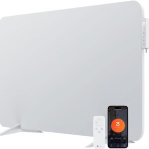 BR Bringer Hybrid Infrarotheizung 1000 Watt mit Konvektion - Smart Thermostat, WIFI & App - für Wandmontage oder als Standgerät für Räume bis 20m² - Energiesparend - Deutsche Qualitätsmarke (weiß)