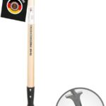 Unkrautstecher Profi mit 82cm Eschenholzstiel - Handgeschmiedet mit praktischem Tritt