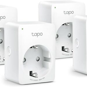 Tapo P100 WLAN Smart Steckdose 4er Pack, Smart Home WiFi Steckdose, Alexa Zubehör, funktioniert mit Alexa, Google Home, App gesteuert, Sprachsteuerung, Fernzugriff, Kein Hub notwendig