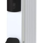 Güde Ölradiator OR 1500-7 (220-240 V, 1500 W Heizleistung, 3 Heizstufen (600/900/1500 W), 7 Rippen, stufenloses Thermostat, Kipp- und Überhitzungsschutz, Rollen für einen sicheren Transport), Schwarz