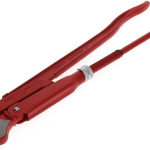 GEDORE red 45degree abgewinkelte Eck-Rohrzange, Spannweite 67 mm/2 Zoll, S-Maul, massiv, Zahnung versetzt, R27140020