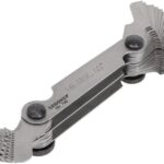 GEDORE Gewindelehre, 52 Blätter, Für metrische und Whitworth-Gewinde, Gut lesbare Größen