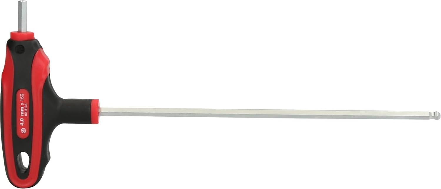 KS Tools 151.8133 ERGOTORQUEplus T-Griff-Innensechskant-Kugelkopf-Schlüssel, 4mm – Bild 2