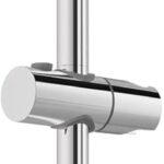 Auralum Duschstange 70cm, Duschset Brausestange mit Duschhalterung, Höhenverstellbar & 360° Drehbar, Duschstange Edelstahl mit Variable Wandbefestigungen, Anpassung an Bestehende Bohrlöcher – Chrom