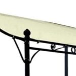 DEGAMO Ersatz Dachplane für Anbaupavillon Mantova 300x250cm, wasserdicht Ecru
