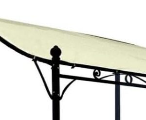 DEGAMO Ersatz Dachplane für Anbaupavillon Mantova 300x250cm, wasserdicht Ecru