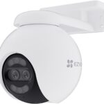 EZVIZ 4K Dual-Lens Kamera Überwachung aussen, PTZ WLAN Kamera mit 30m Farbnachtsicht, KI Personen-/Fahrzeugerkennung, Auto-Tracking und aktive Verteidigung, H80x
