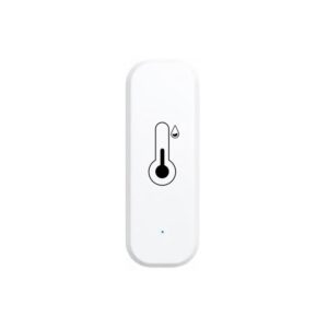 WLAN Smart Thermometer Hygrometer, Digitale Mini Innentemperatur und Feuchtigkeitssensor, Raumtemperaturfeuchtigkeitssensor App für Gewächshauskeller,Kompatibel Alexa/Google Home/Tuya