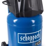 Scheppach Druckluft Kompressor stehend HC35V | 10bar Druck | 30L Kessel | 230V 1500W | Ansaugleistung 180 l/min | ölfrei & wartungsarm | Druckminderer, Fahrvorrichtung & 2 Schnellanschlusskupplungen