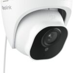 Reolink 5MP PoE IP Kamera Outdoor mit Personen-/Autoerkennung, Überwachungskamera Aussen mit Zeitraffer, IR Nachtsicht, Wasserfest, microSD Kartensteckplatz, RLC-520A