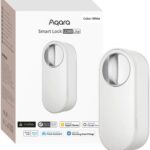 Aqara Smart Lock U200 Lite, Matter over Thread, Smartes Türschloss mit Aufladbarem Akku und Leiser Modus, Elektrisches Türschloss, Unterstützt Apple Home, Home Assistant, Google Home, Alexa, Weiß