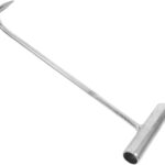 Schwerlast T griff Schachthaken aus Edelstahl Ergonomischer Kanaldeckelheber Robuster Metall Handhaken für Schachtdeckel und Abflussroste