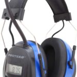 Gehörschutz mit Bluetooth5.4 und Radio FM/AM, eingebauter wiederaufladbarer Lithiumbatterie, Sicherheits-Ohrenschützer für Werkstatt, Garten/Mähen, Traktoren, SNR 30dB