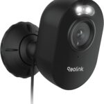 Reolink Lumus-2K 4MP Überwachungskamera mit Spotlights, 2,4/5GHz Dualband WLAN, Plug-in, smarte Person/Fahrzeug/Tiererkennung, Sofortwarnungen, Echtzeit-Gespräch, Schwarz