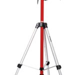 STIER Teleskopstange für Kreuzlinienlaser 360 cm, Lasermessgeräte & Zubehör, 20 - max. 365 cm Höhe, Teleskopstütze für Nivelliergeräte, Kompatibel mit 1/4" und 5/8" Gewindeschrauben