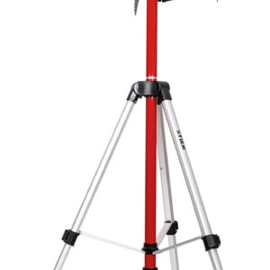 STIER Teleskopstange für Kreuzlinienlaser 360 cm, Lasermessgeräte & Zubehör, 20 - max. 365 cm Höhe, Teleskopstütze für Nivelliergeräte, Kompatibel mit 1/4" und 5/8" Gewindeschrauben