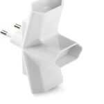 FAMATEL - Dreifach-Adapter | 10A | 250 V | 3 Anschlüsse