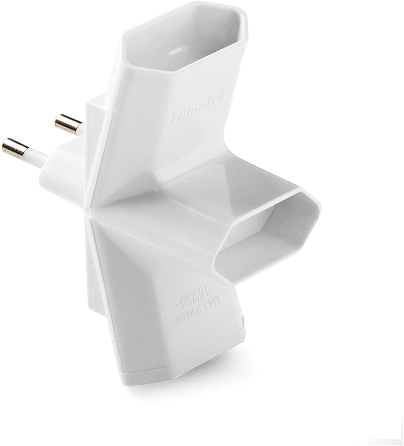 FAMATEL - Dreifach-Adapter | 10A | 250 V | 3 Anschlüsse