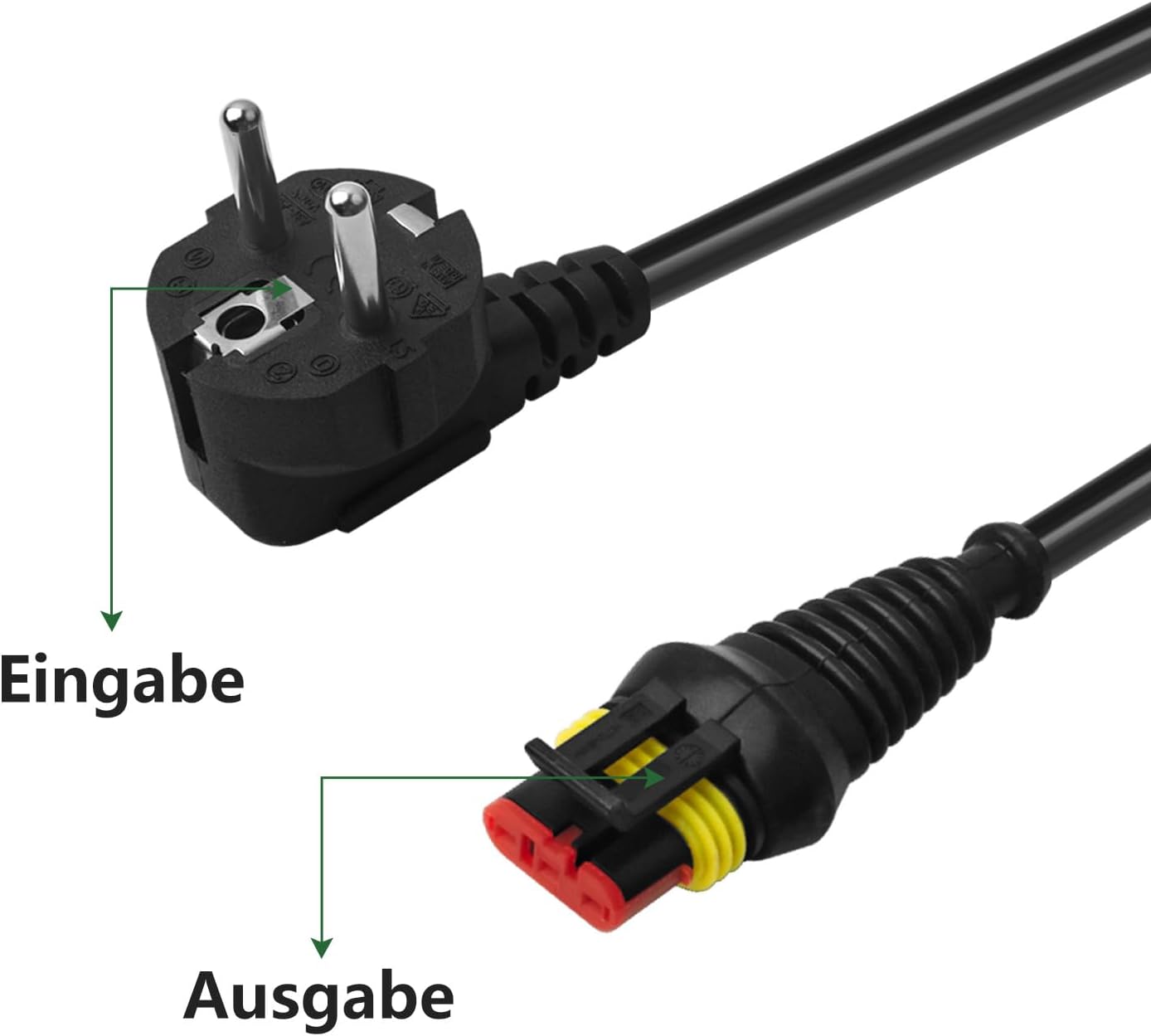 Netzteil Ladegerät kompatibel mit Husqvarna Automower 320, 320 Nera, 410XE Nera, 310E Nera, 420, 28V Roboter-Rasenmäher Akku-Ladegerät, Schwarz wasserfest – Bild 3