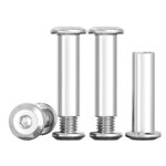 Drenky Verbindungsschraube M5 x 30mm Hülsenschrauben Möbelschrauben Edelstahl A2 V2A Schrankverbinder für Möbeln, Schränken, Holzbret (10 x Möbelschrauben, 10 x Hülsenmutter)