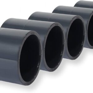 Paradies Pool PVC Fitting Klebemuffe Ø 50mm PVC-U Muffe Rohrverbinder Rohr Schlauch Klebefitting zum verkleben, Qualität aus Europa, Menge: 5 Stück
