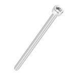 50 Stück Zylinderschrauben mit Innensechskant - [M3-0,5 x 55mm] 304 Edelstahl Vollgewinde Allen Innensechskant Antrieb für Elektromotor 3D-Druck Lüfter Motorenaustausch, Silber