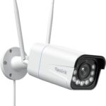 Reolink 4K 8MP Wi-Fi 6 Überwachungskamera Aussen mit 5X Optischem Zoom, Reibungsloser Fernzugriff mit H.265-Aufzeichnung, Farbnachtsicht, Intelligente Erkennung, 2-Wege-Audio, IP67, RLC-811WA