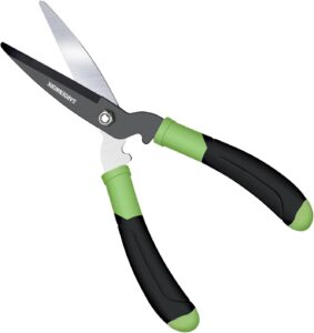 GARDENWORK Heckenschere Manuell 40CM Professionell Leichte Gartenschere mit SK5-Stahlklingen, 20° Neigungsdesign & Rutschfester Gummigriff, für Form- und Rückschnitt von Hecken, Büschen & Topfpflanzen