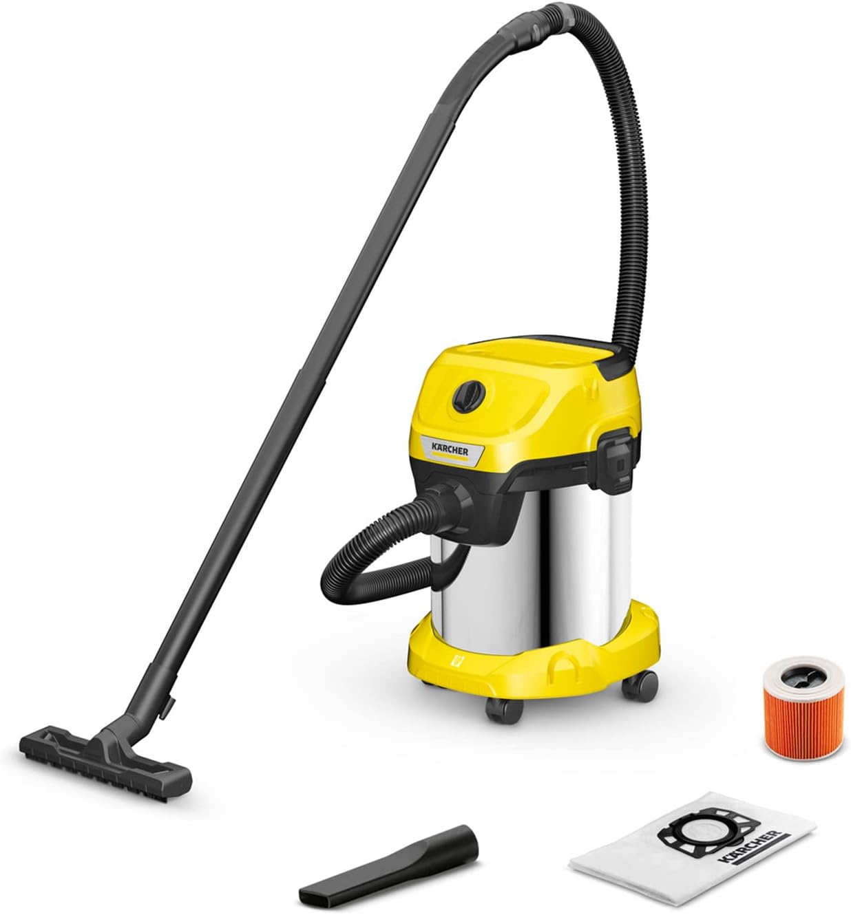 Karcher WD 3 S Aspiradora Sólidos/Líquidos 1000W