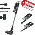 Hoover HF6 Akkustaubsauger mit Bodensensor, Dual Way Clean, bis zu 100Min Laufzeit, Anti-Twist Bürstenrolle, Doppelte Kantenreinigung, QuickPark, tragbar, 660 W [HF610H]