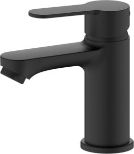 BELZ Wasserhahn Bad, Einhebel-badarmatur, Armatur Badezimmer, Mischbatterie Bad, Wassersparend, Energiesparend,Schwarz