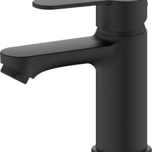 BELZ Wasserhahn Bad, Einhebel-badarmatur, Armatur Badezimmer, Mischbatterie Bad, Wassersparend, Energiesparend,Schwarz
