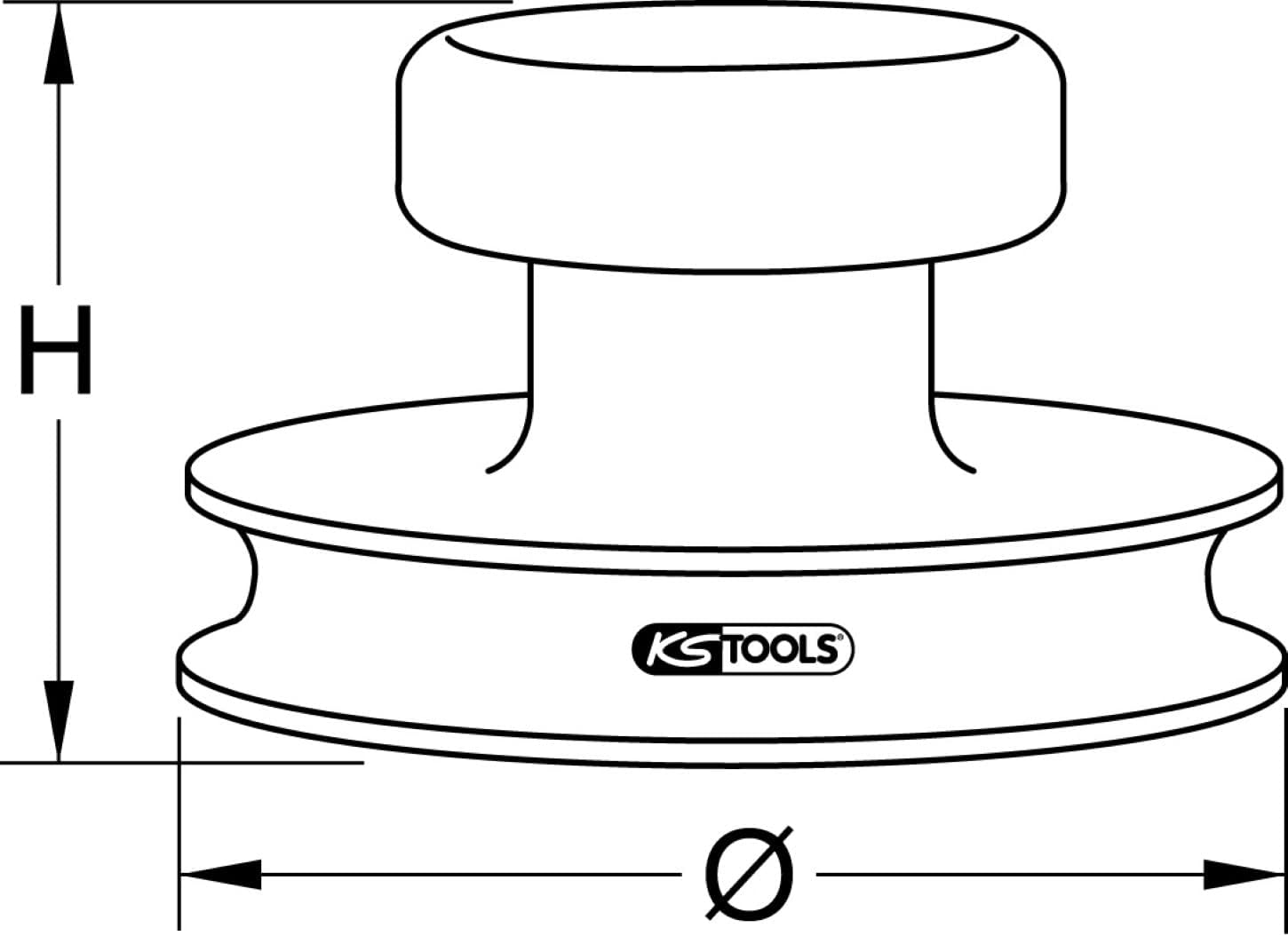 KS Tools 140.1004 Mini-Vakuum-Saugheber, max 15kg, Ø 80mm – Bild 5