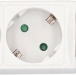 UNITEC Tischsteckdose 3fach mit Schalter 1,4m weiß