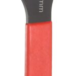 QUARKZMAN 54 mm Einseitiger Offener Maulschlüssel Metrisch 15 Grad Abgewinkelter U-Förmiger Gabelschlüssel Flacher Kopf Geschwärzter Schraubenschlüssel mit Rotem Griff Für Autoreparatur