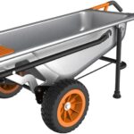 WORX WG050 Aerocart Multifunktions-Schubkarre – 8-in-1 Funktion: Sackkarre mit Vollgummireifen, Gartenkarre, Tragehilfe, Müllbeutelhalter UVM.