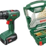 Bosch Akku Schlagbohrschrauber EasyImpact 18V-38 (1x Akku 2,5 Ah; 18 Volt System; im Koffer) + Bosch Accessories Bosch 70tlg. X-Line Titanium Bohrer und Schrauber Set (Zubehör Bohrmaschine)