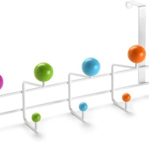 Versa 18790367 Türgarderobe 10 Haken, Holz und Metall, mehrfarbig, nicht anwendbar