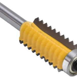 Verleimfräser Gehrung Fräse Set, Finger-Verleimfräser, Verstellbarer Fingergelenk-Fräser, 8 * 30mm V-Gelenkfräser Leimfräser V Zapfenfräsmaschine für Holzschneidemaschine Zapfenschneidemaschine