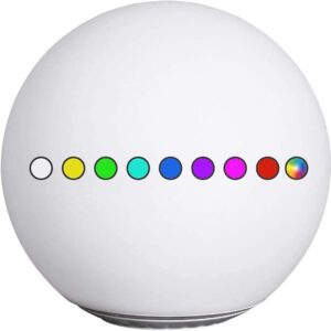 Bonetti Solarlampen für Außen, Wasserdichte Solar Kugelleuchte | Ø 30/40 cm | schwimmfähige Solarleuchte für Teich, Pool oder Erdboden, kabellose Außenleuchte mit RGB, IP67 (Ø 30 cm)