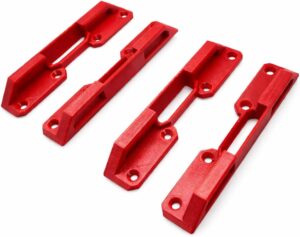 4x Halterung kompatibel mit L-BOXX | Passend für Bosch Sortimo L-BOXX | L-Safe Sicherung für sicheren Transport | Stabile Halter für Rollwagen & Laderaum | Fixierung für 102/136/238/374