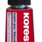 Kores - Sekundenkleber Powerglue, Mehrzweckkleber mit extra starkem Halt für Unterschiedliche Materialien, Sauber, Präzise und Leicht anzuwenden, Einzelpackung Tube à 3g