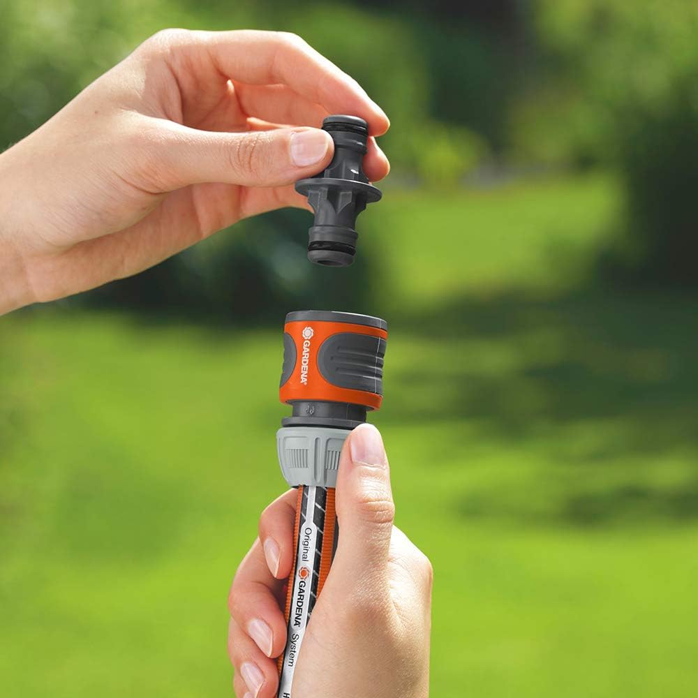 Gardena Kupplungs-Satz: Schlauchkupplung zur Schlauchverlängerung 13 mm (1/2 Zoll) und 15 mm (5/8 Zoll), auch bei hohem Wasserdruck, einfache Montage (18283-20) – Bild 4