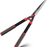Heckenschere 23",Hedge Shears - Rasiermesserscharfe Klingen aus Karbonstahl, Rostschutzbeschichtung, leichte Gartenschere zum Trimmen von Hecken, Sträuchern und Büschen